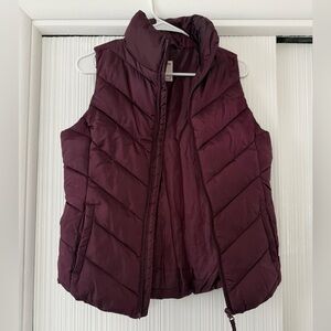 Women's Quilted Puffer Vest - Purple